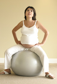 drug-free delivery - birthing ball